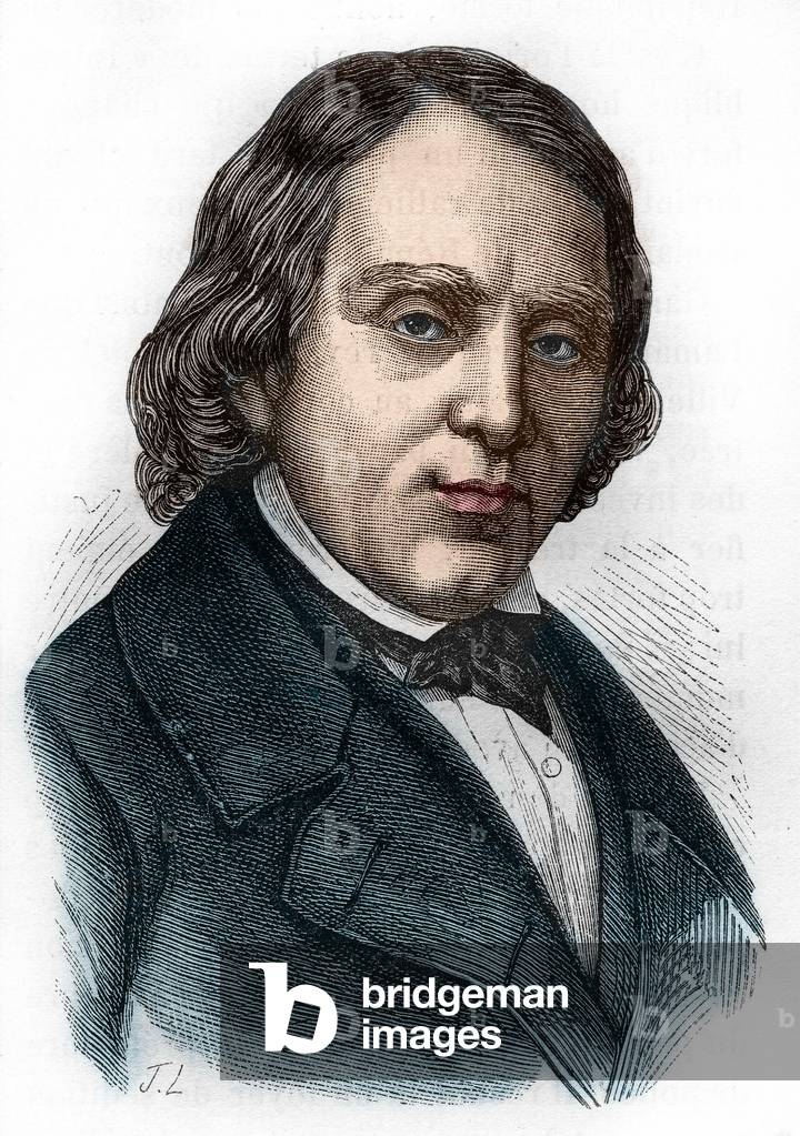 Portrait of François Vincent Raspail (1794-1878), French biologist, chemist and politician.