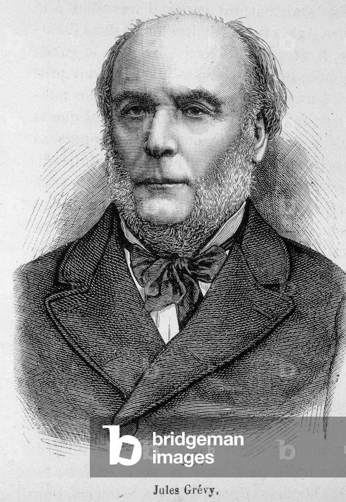Portrait of Jules Grèvy (1807 - 1891), French politician - in “” L'Histoire de France”” by Henri Martin, 19th century.