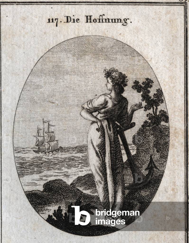 Illustration for Iconology or ideas from the sphere of passions and allegories, Vienna 1801 (engraving)