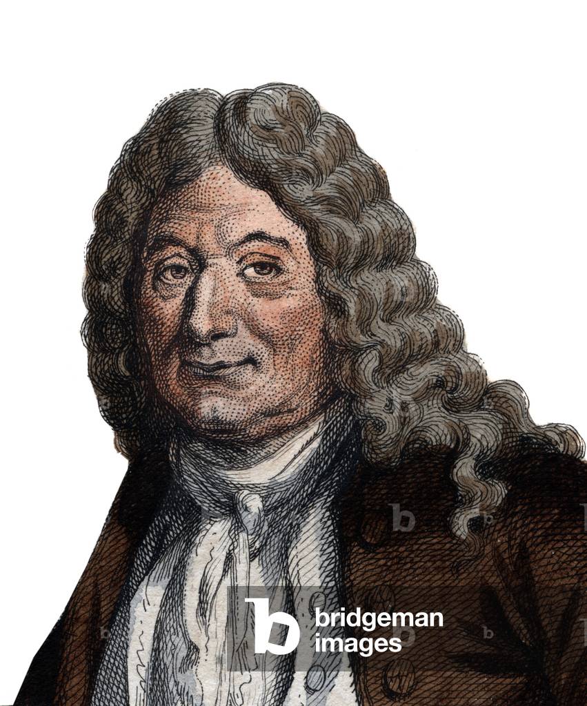 Portrait of Alain Rene Lesage (Le Sage) (1668-1747), French novelist and playwright. 
