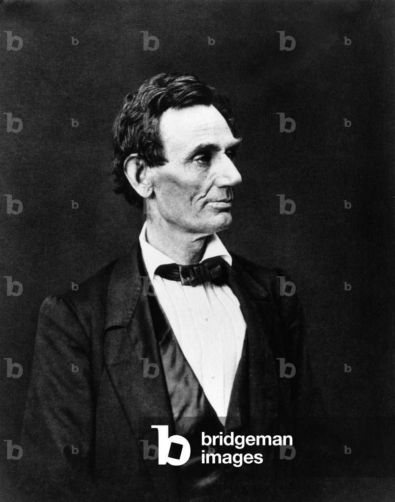Portrait of Abraham Lincoln.American statesman (1809 to 1865)