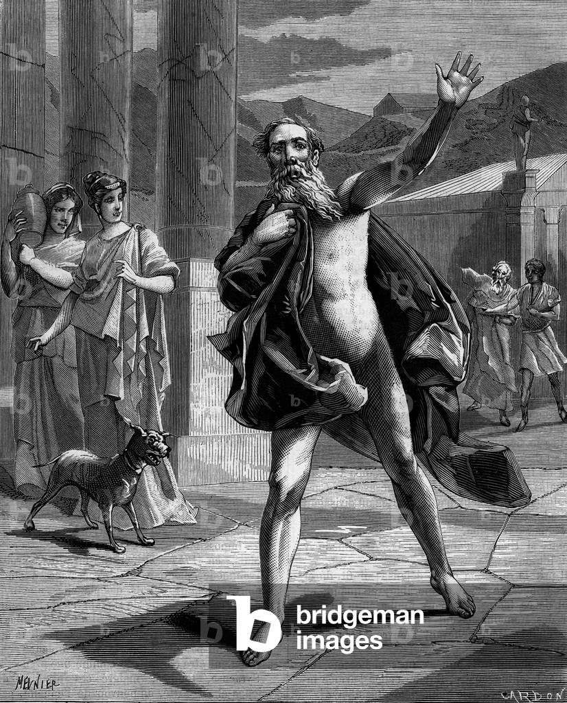 Archimede: he precipitated through the streets shouting “” Eureka, eureka! “” (I found, I found) in “” Histoire populaire des sciences, inventions et discoveries from the first centuries to the present day”” by Bitard Adolphe 1880.