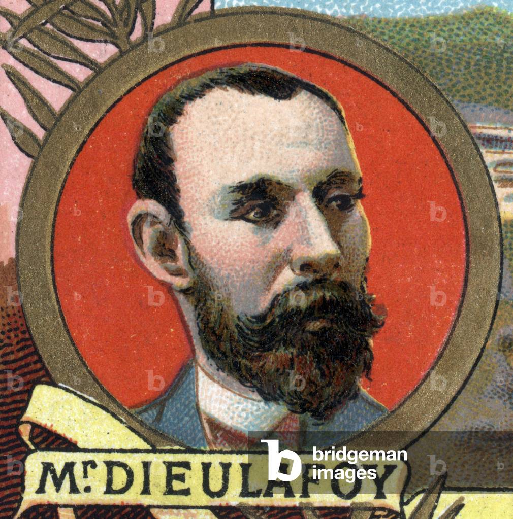 Portrait of Marcel Auguste Dieulafoy, (1844 -1920) French archeologist.