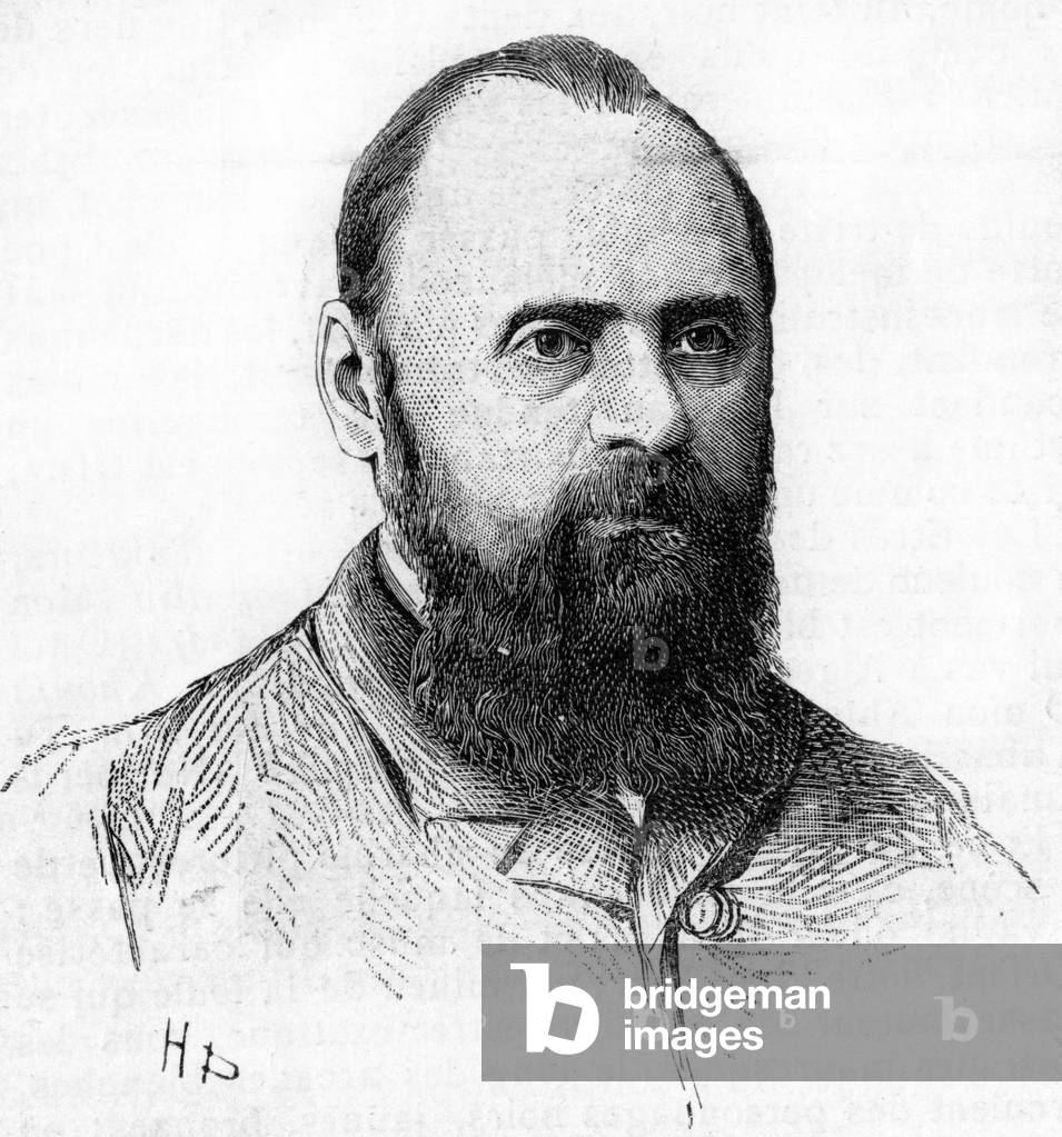 Portrait of Mily (Mili, Milli) Alexeyevich Balakirev (1837-1910) Pianist, conductor and Russian composer. Engraving from 1889.