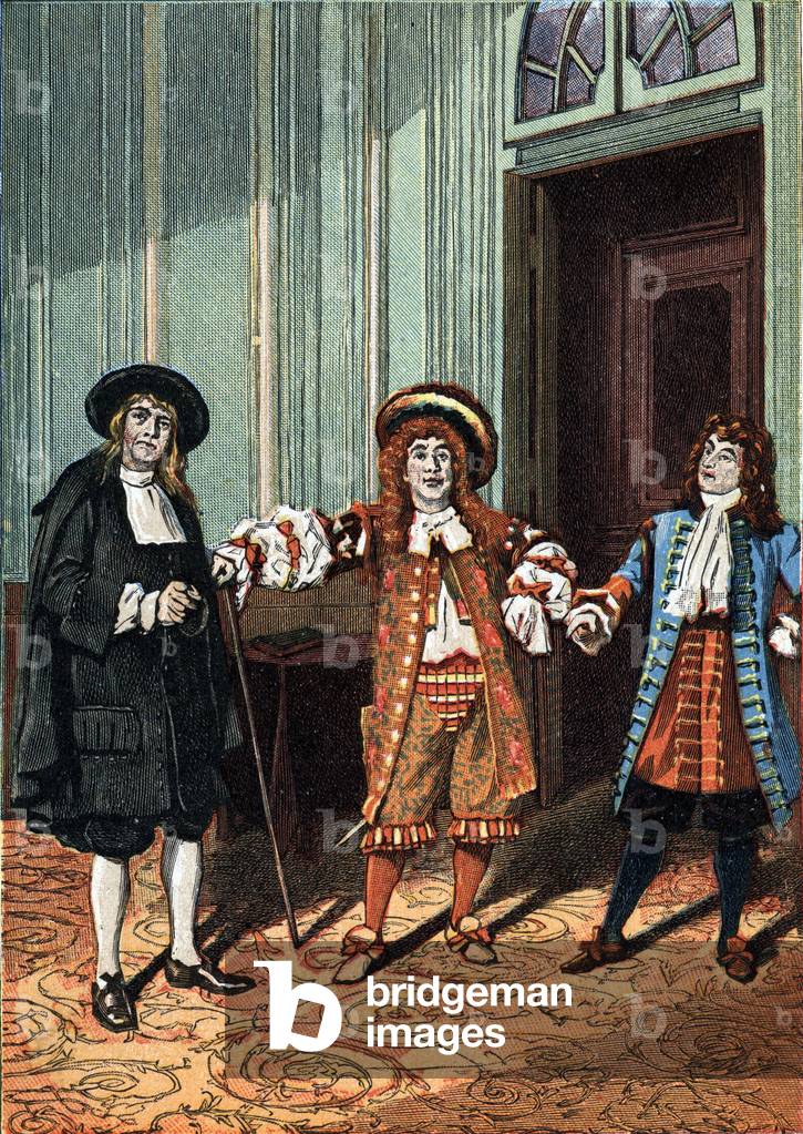 Act II of “Le Bourgeois Gentilhomme”” comedy-ballet in five acts in prose by Moliere, 1890 (chromo)