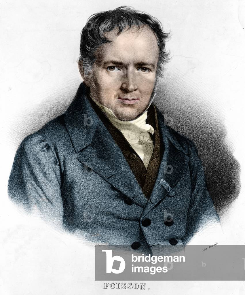 Portrait of Simeon Denis Poisson (June 21, 1781 [Pithiviers] - April 25, 1840.Mathematician francais