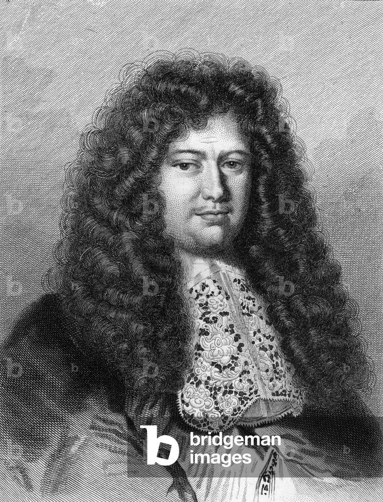 Portrait of François Michel Le Tellier, Marquis de Louvois (1639 - 1691), French politician - in “Histoire des Français” by Lavallée, engraving, sd., 19th century.
