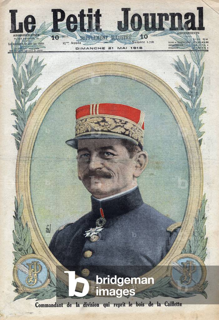 Erster Weltkrieg 1914-1918 (Krieg 14-18). Porträt von Charles Mangin (1866-1925), General Francais. Im „“ Le P