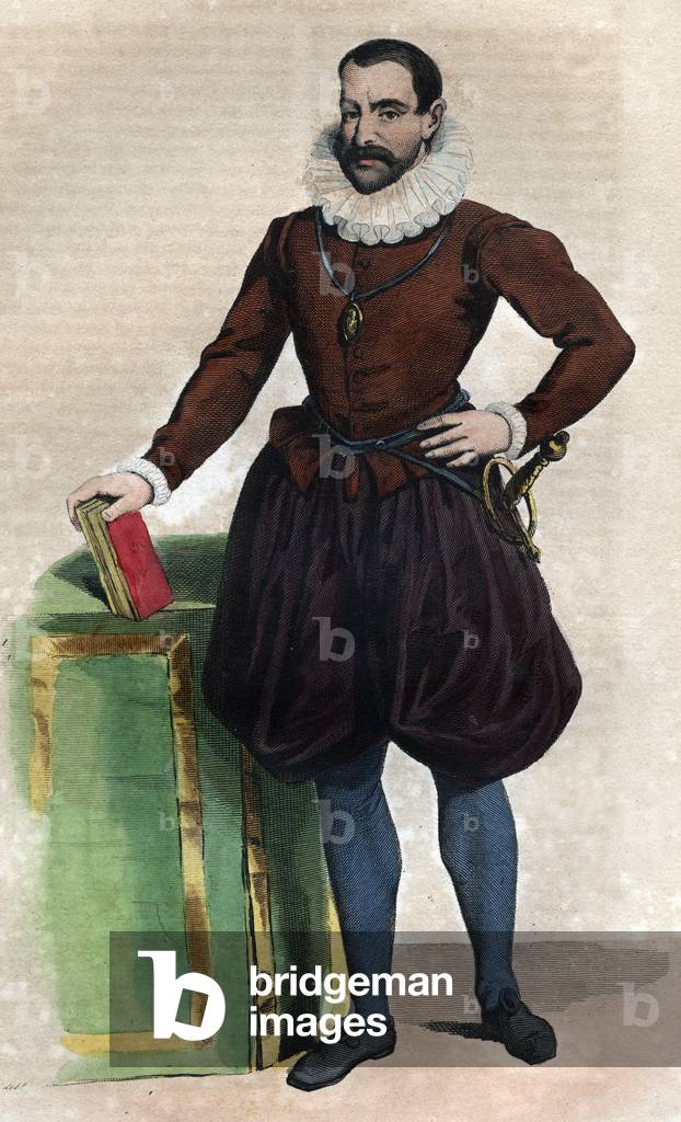 Portrait of Philippe Duplessis Mornay (1549-1623), seigneur du Plessis Marly, French Protestant writer.