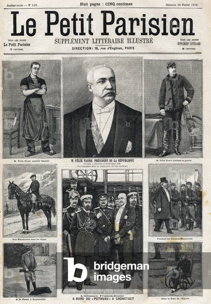 Death of President Felix Faure, 16 February 1899 (engraving)
