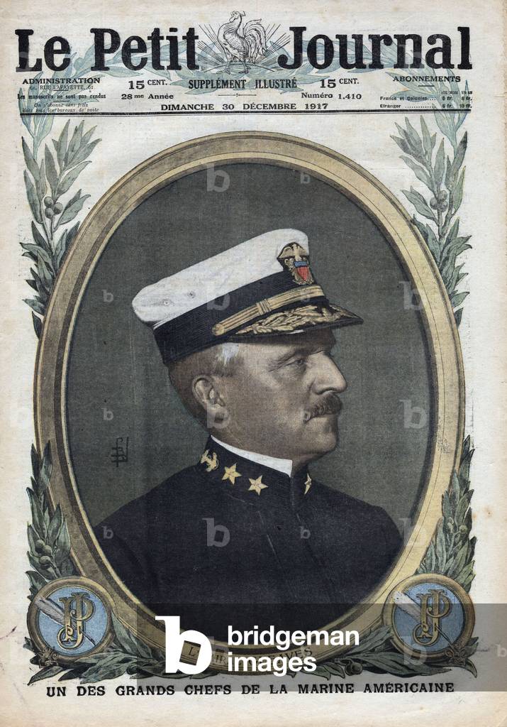 Immagine di Stampa "Prima Guerra Mondiale: ritratto dell'Ammiraglio Albert Gleaves" 1917 di French School