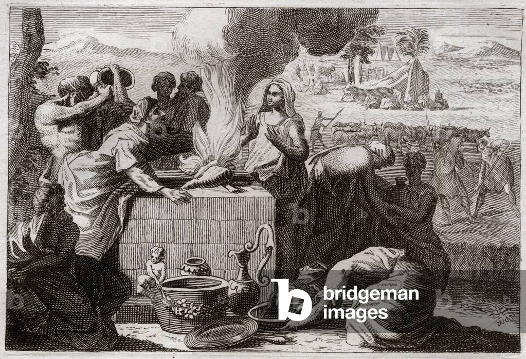 Illustration for the Royaumont Bible, 1811 (engraving)