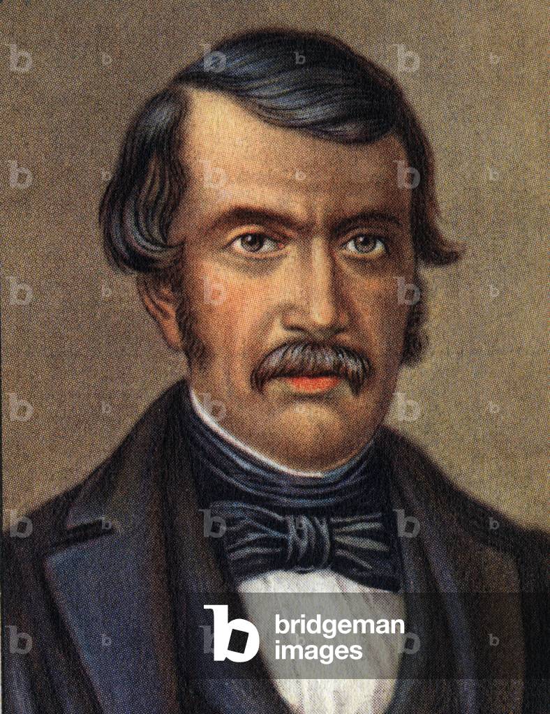 Portrait of David Livingstone, Scottish missionary and African explorer.