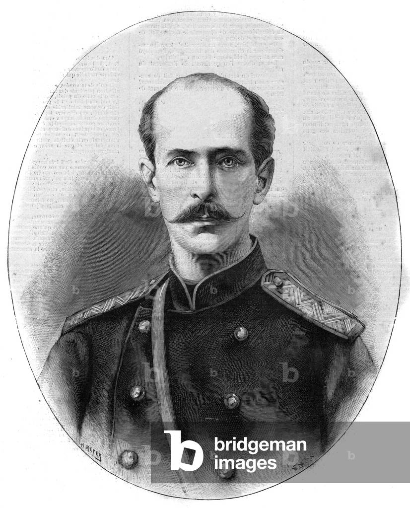 Portrait of Nicholas Maximilianovich of Leuchtenberg, Duke of Leuchtenberg and Prince Romanovsky (1843-1891) - The illustrious diary of 1891