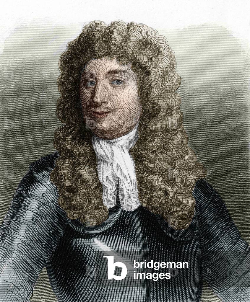 Portrait of Abraham, Marquis Duquesne (1610 - 1688), Marin francais - in Histoire des Français par Lavallée, engraving, sd., 19th century.