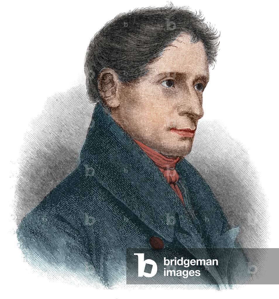 Portrait of Joseph Karl Benedikt von Eichendorff (1788-1857) German poet and novelist.
