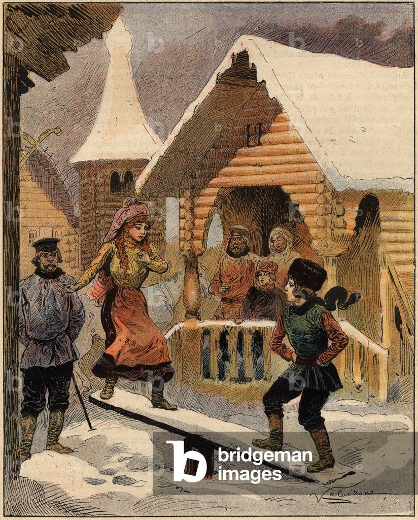 In Siberia: the game of the rocking board - in “Le Petit Francais Illustré