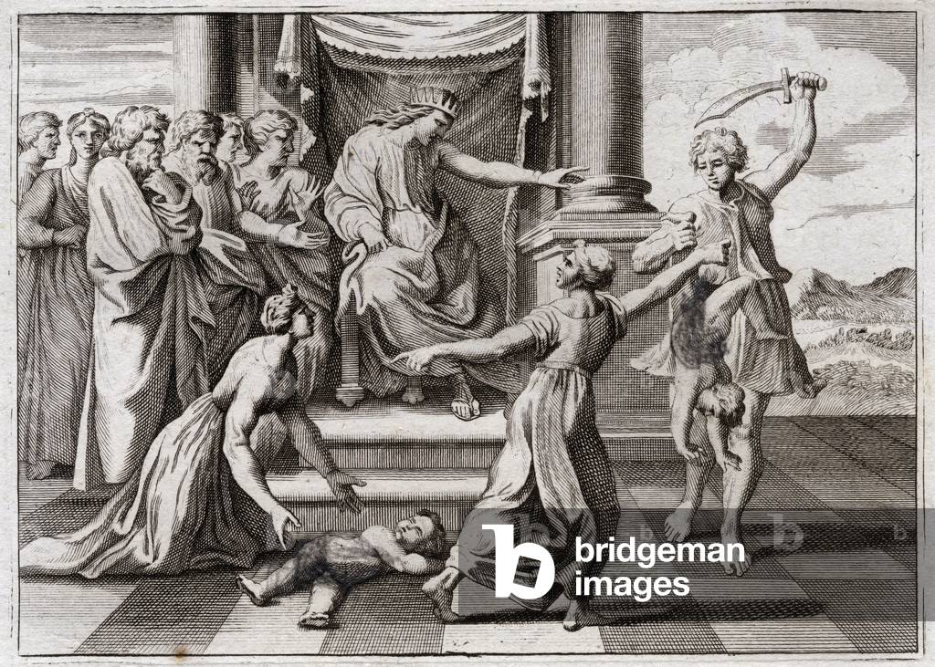 Illustration for the Royaumont Bible, 1811 (engraving)