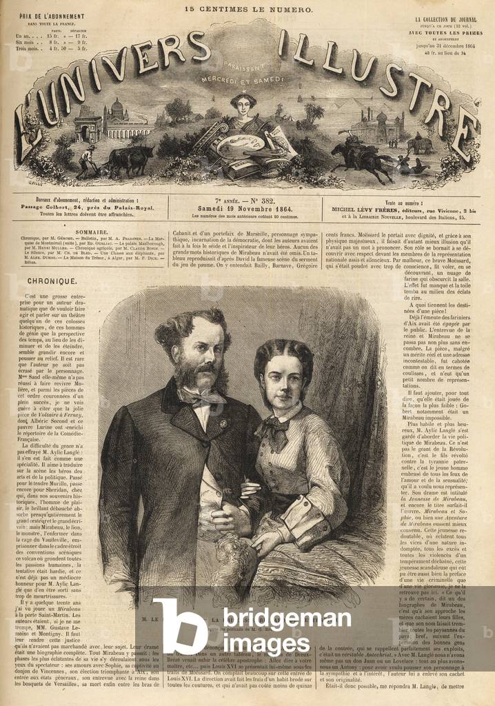 Richard Klemens von Metternich (1829-1895) and Pauline Metternich (Pauline Clementine Marie Walburge, Countess Sandor von Szlavnicza - Princess of Metternich-Winneburg zu Beilstein) (1836-1921) - The Illustrous Universe of 1864