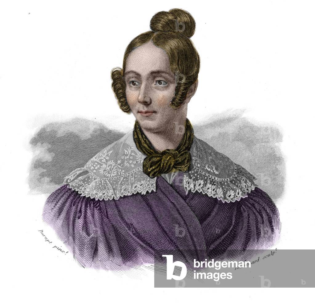 Portrait de Mademoiselle Didion (1798-1836), 1833 (engraving)