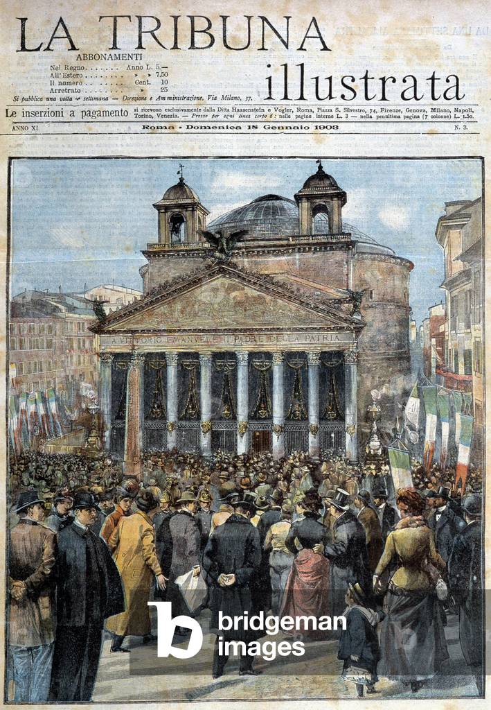 The funeral of Victor Emmanuel II in 1878 - in “La Tribuna Illustrata