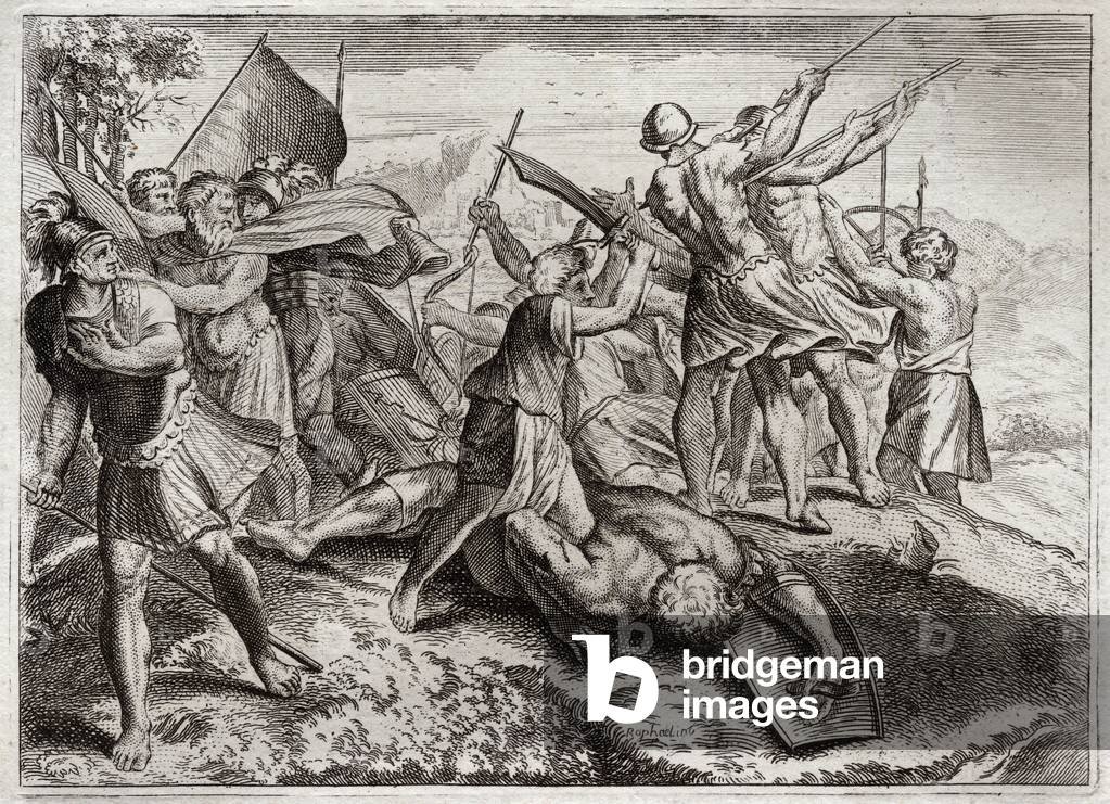 Illustration for the Royaumont Bible, 1811 (engraving)