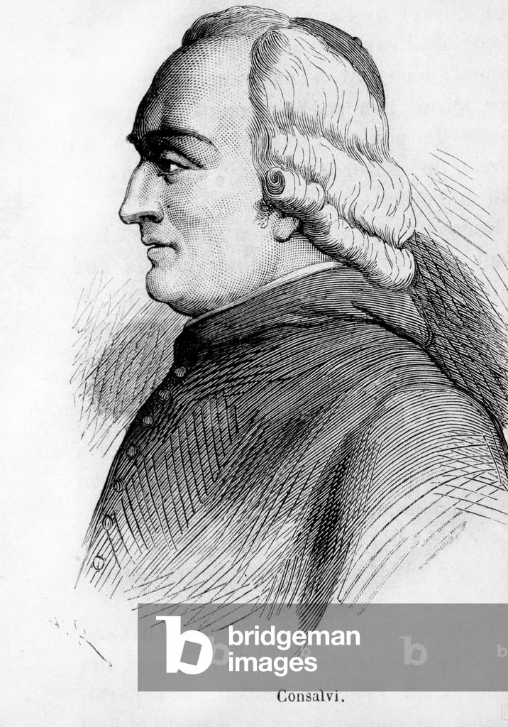 Portrait of Ercole Consalvi (1757-1824), Cardinal Secretary of State of Pius VII.