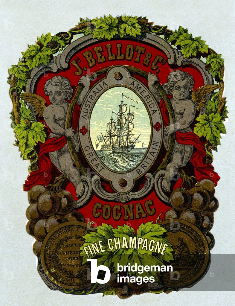 Label of “” Bellot Cognac - Fine Champagne””, sd. 19th century.