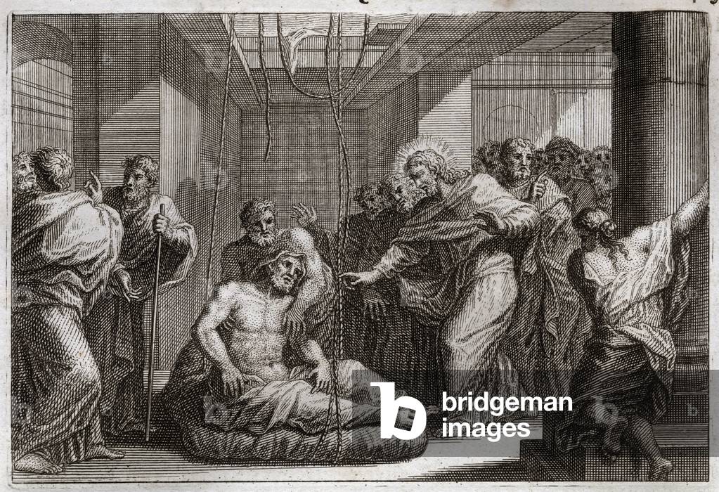 Illustration for the Royaumont Bible, 1811 (engraving)