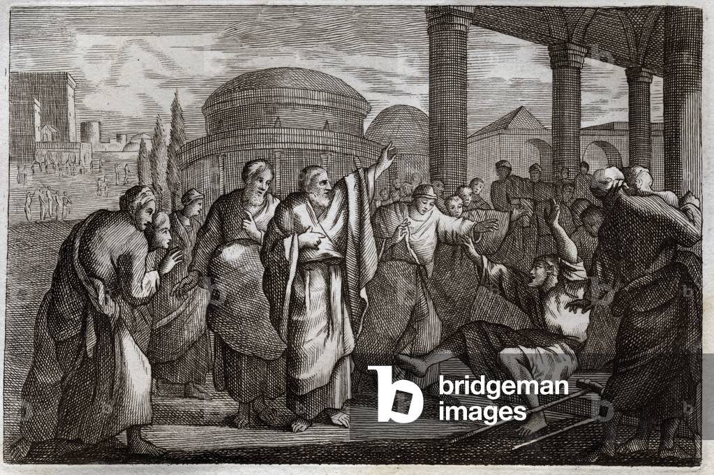 Illustration for the Royaumont Bible, 1811 (engraving)