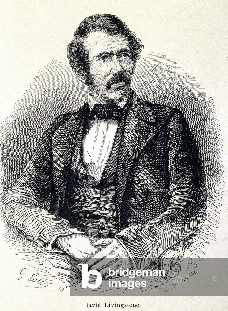 Portrait of David Livingstone, Scottish missionary (1813-1873), 19th century.