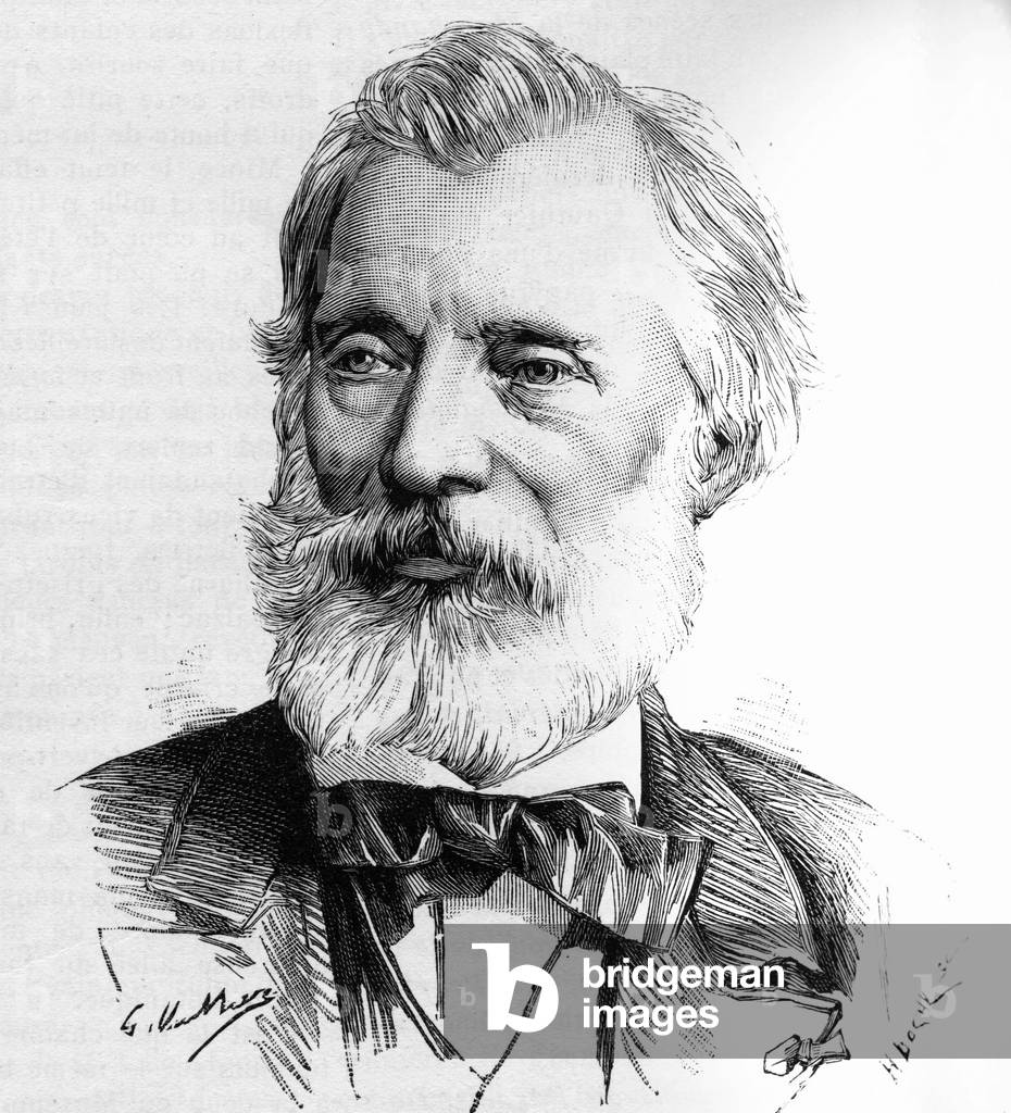 Portrait of Gustave Bertinot (1822-1888) engraver of history and member of the Institute.