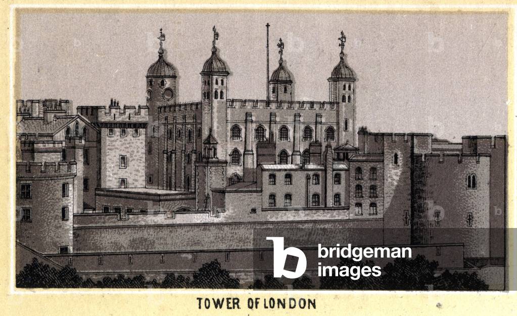 View of the Tower of London, Former Prison, England