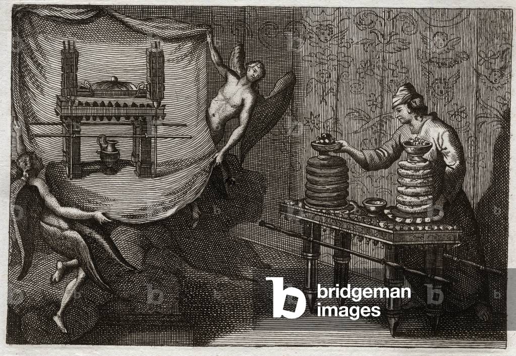 Illustration for the Royaumont Bible, 1811 (engraving)