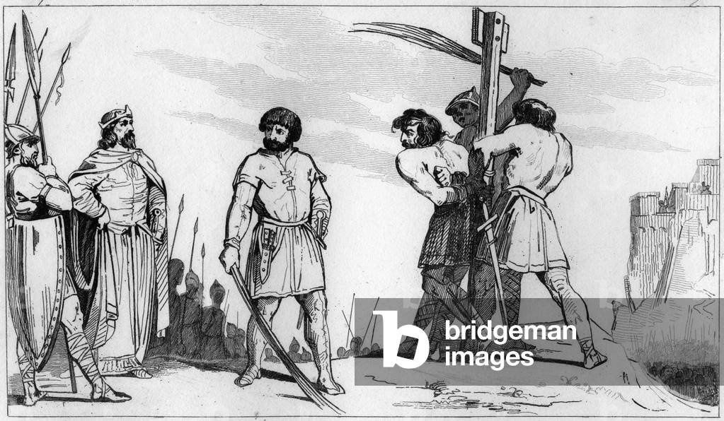 "Lord Bodillon viene frustato dopo aver lamentato l'aumento fiscale di Childeric II (653-675) - Childeric II l