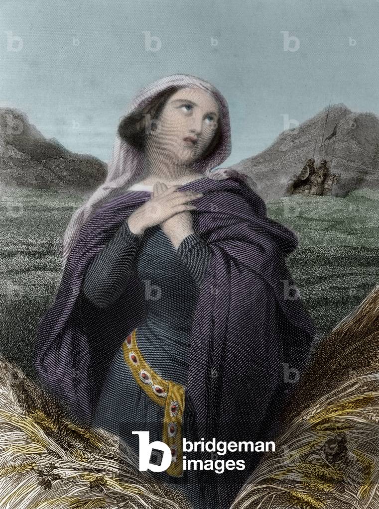 Saint Adelaide of Burgundy in The Saintes Femmes, 1852 (engraving)