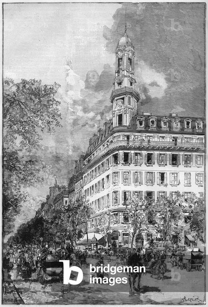 Grands boulevards et immeubles haussmaniens a Paris : Hotel de la Compagnie 