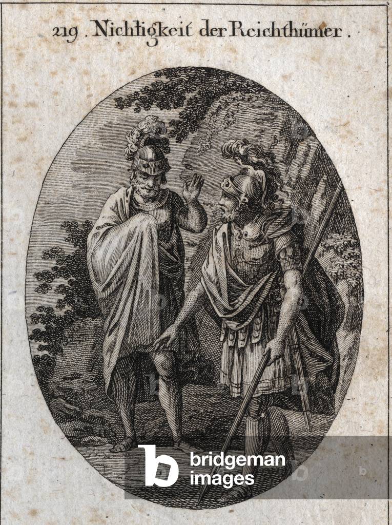 Illustration for Iconology or ideas from the sphere of passions and allegories, Vienna 1801 (engraving)