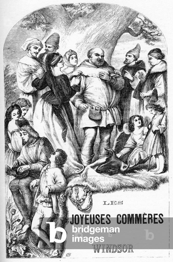 The Merry Wives of Windsor - Les Joyeuses Commeres de Windsor - Illustration in 