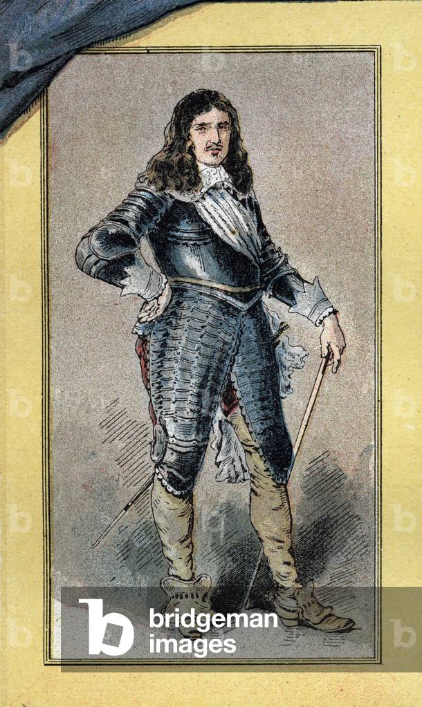 Portrait of Henri de La Tour d'Auvergne, Viscount of Turenne, marechal of France, late 19th century.