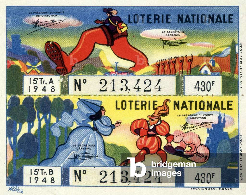 1948 National Lottery Ticket.