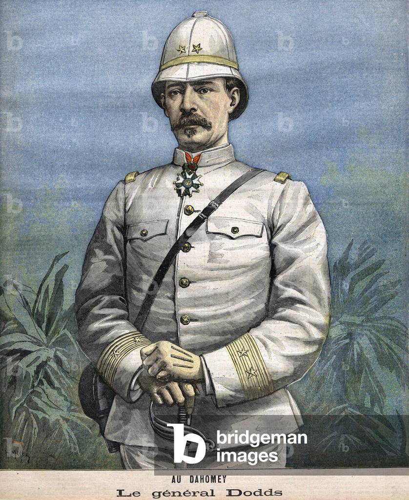 The French General Alfred Amédée Dodds (1842-1922) in Benin (Dahomey) in 1892