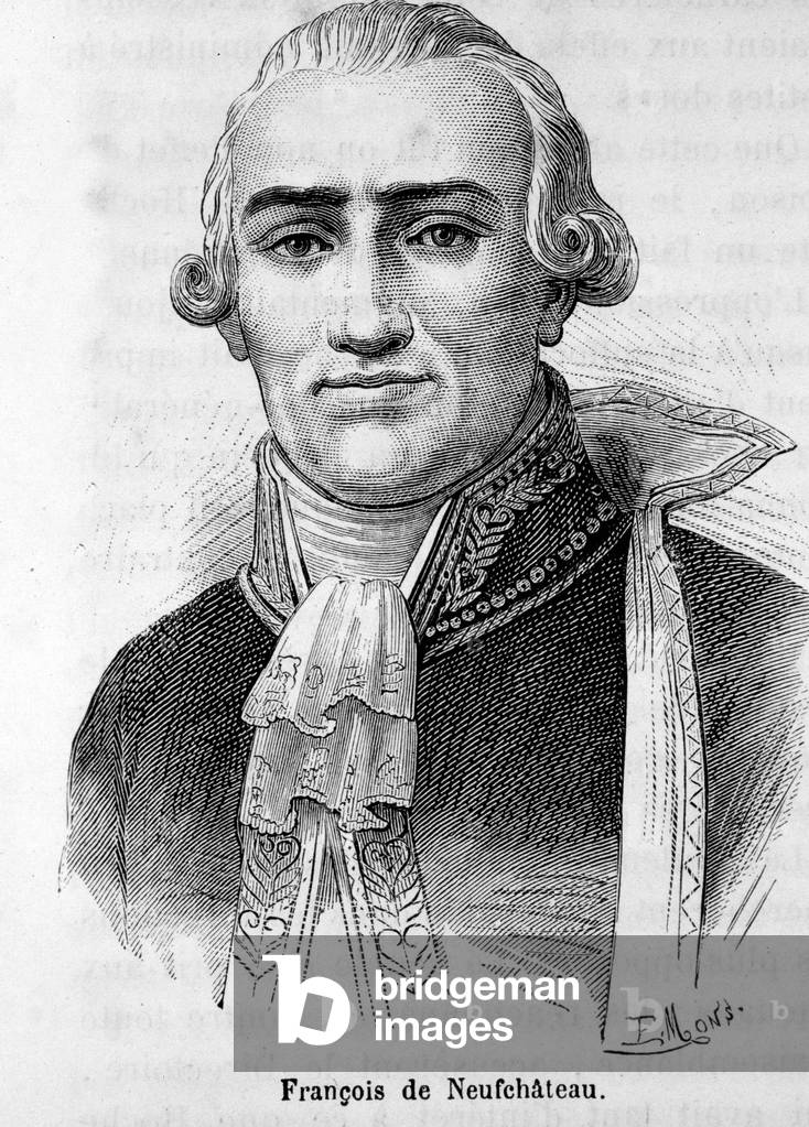 Portrait of Nicolas Louis Francois de Neufchateau (1750-1828), French writer and politician.