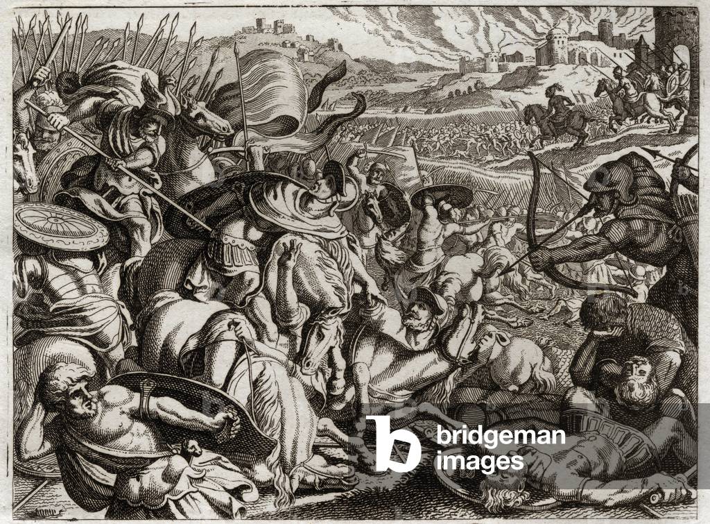 Image of Engraving depicting Illustration for the Royaumont Bible 1811 by Unknown Artist