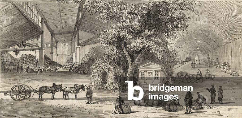 The Wines Warehouse in Paris in 1861 - Caves -