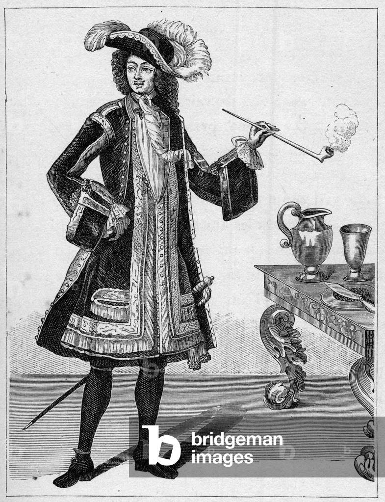 Portrait of Jean Bart (1651-1702), French privateer. Engraving in “La Marine et les colonies: commerce”, 1888.