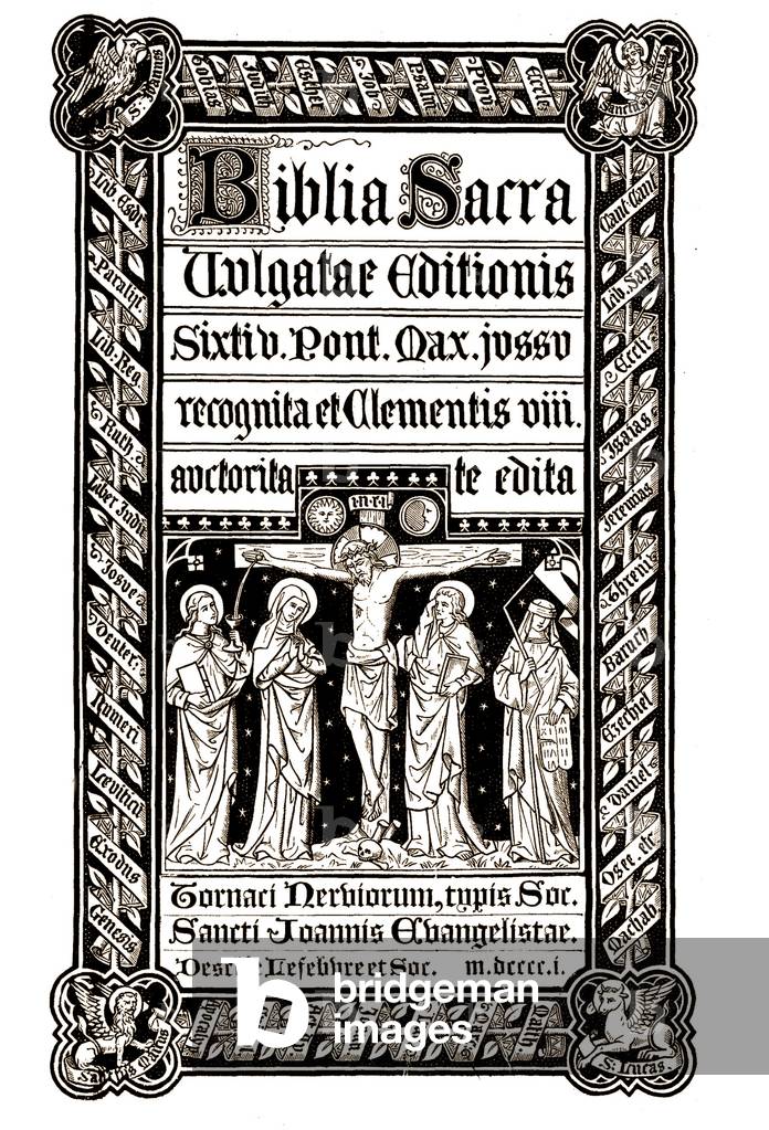Biblia Sacra, Tournai 1881 - Biblia Sacra, Vulgatae Editionis, Sixit V. Pont. Max. Jussu recognita ed ed Clementis VIII auctorita you edited