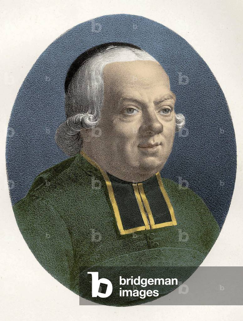 Portrait of Charles, Abbe of the Epee (1712 - 1789) French pedagogue.