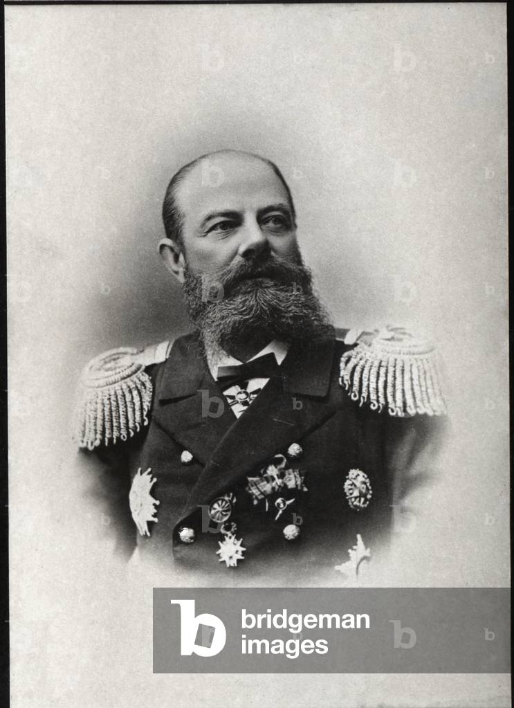 Portrait of Avellan, Russian admiral and commander of the Russian Mediterranean fleet. 