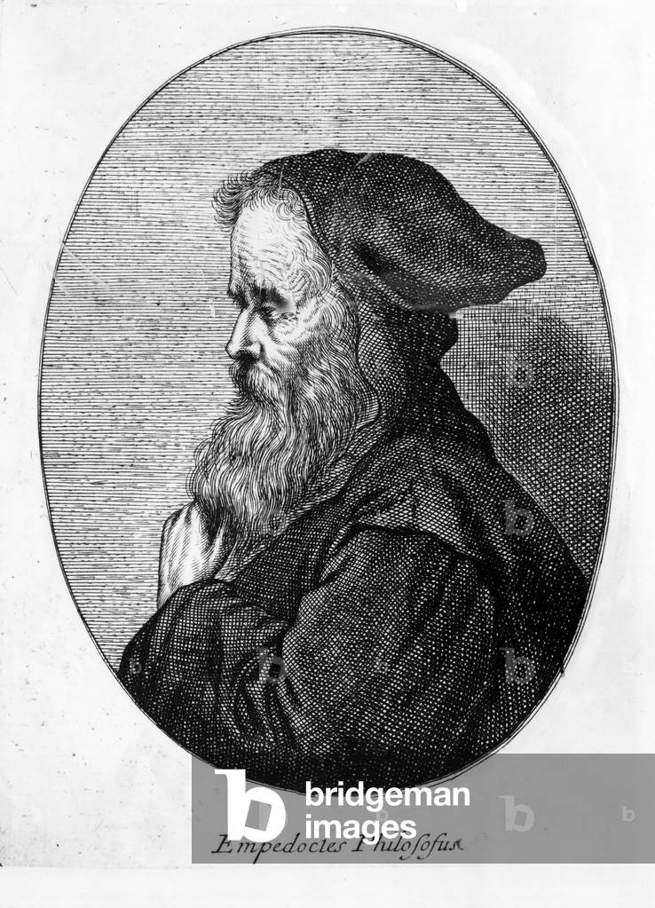 Portrait of Empedocle D'Agrigento philosopher, doctor, poet, physicist